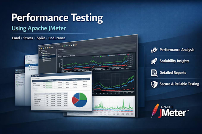 perform performance, load, stress testing with apache jmeter