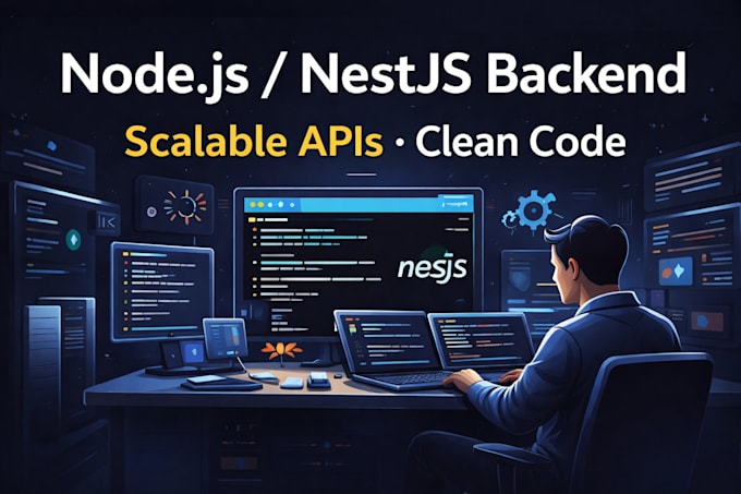 build or fix nodejs and nestjs backend apis