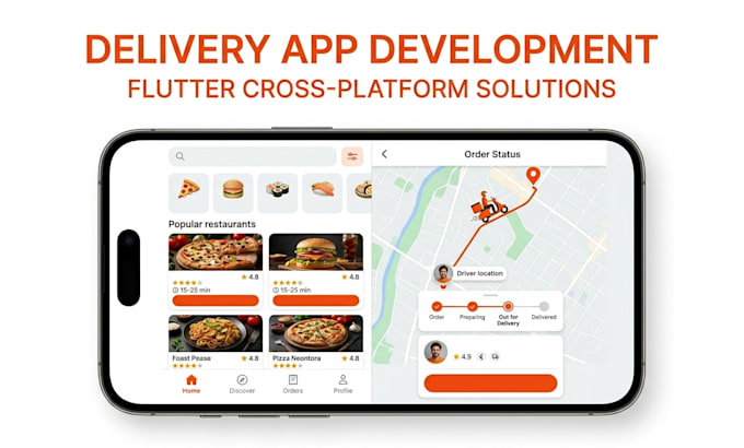 build food delivery app like zomato, swiggy in flutter