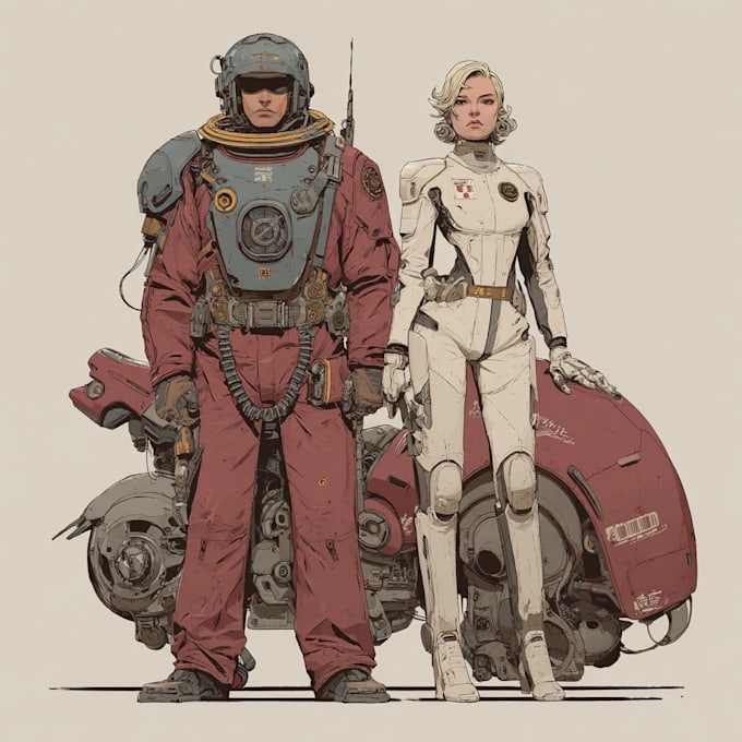 Draw sci fi or fantasy concept art illustration characters by Jocedenge ...