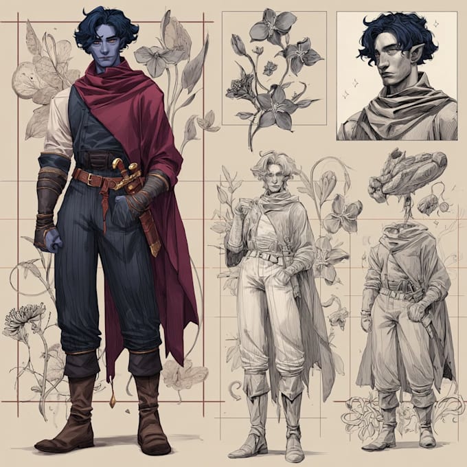 Cool Ranged Characters Draw cool dnd character and fantasy concept art for you by Darderios ...