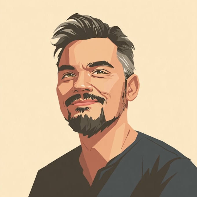 drawing cartoon vector portrait