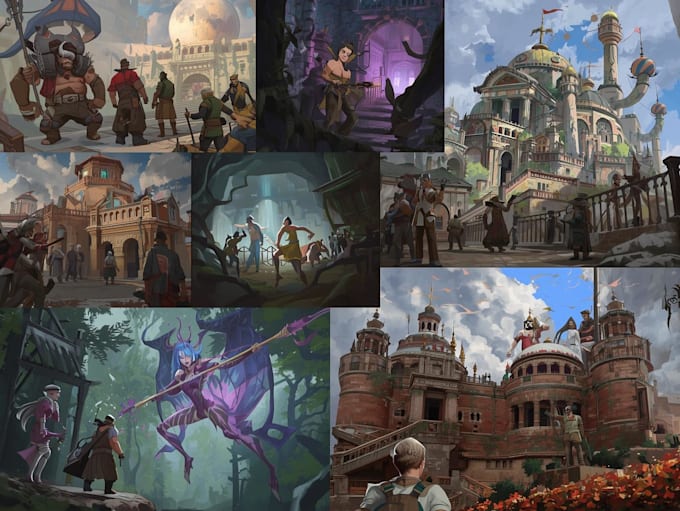 create concept art and illustration