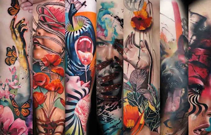 design a custom tattoo with unique and creative artwork