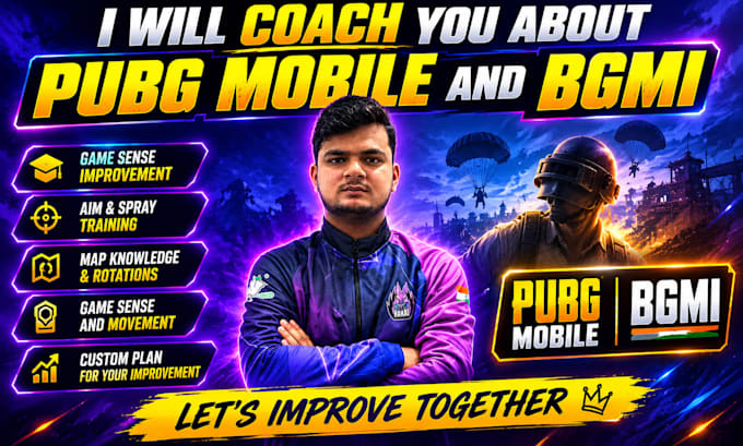 coach you about pubg mobile and bgmi as a professional coach