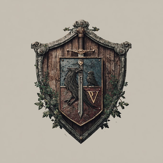 create medieval, fantasy, rpg gaming logo