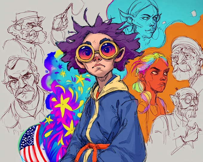 create fun, custom doodle illustrations for any purpose