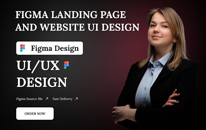 Design a high converting figma landing page or website ui ux by ...