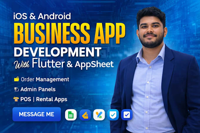 do mobile app creation flutter and appsheet