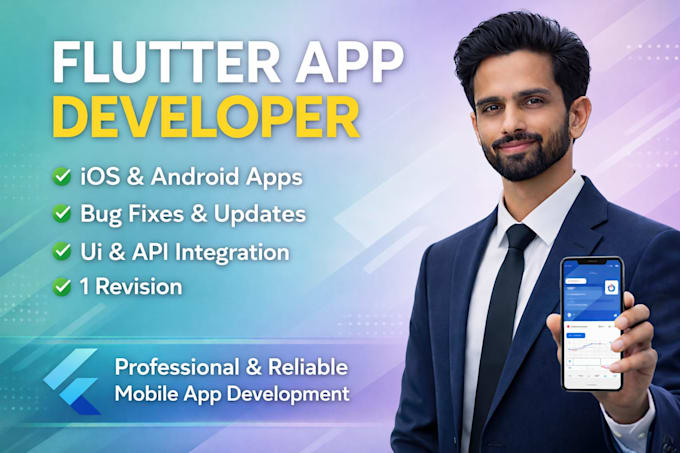 develop flutter app for android and ios