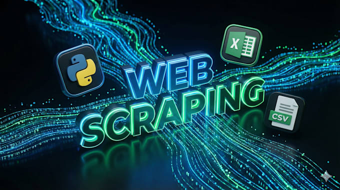 scrape any website and extract data to CSV or exce