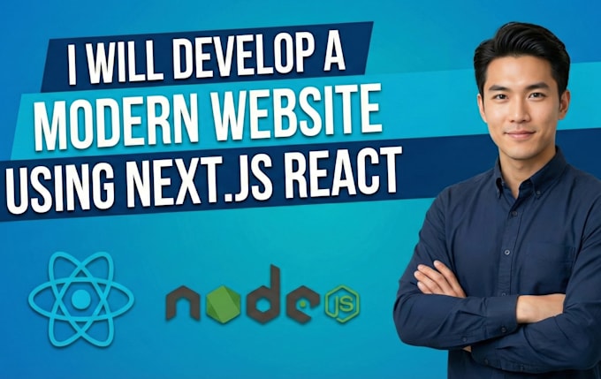 a modern website using next js and react