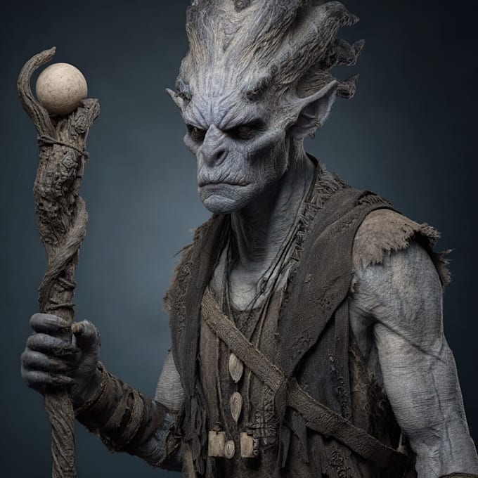 draw fantasy horror characters, creatures for halloween