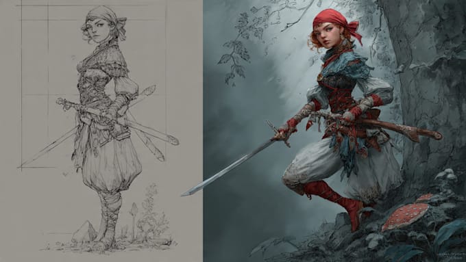 do fantasy concept art