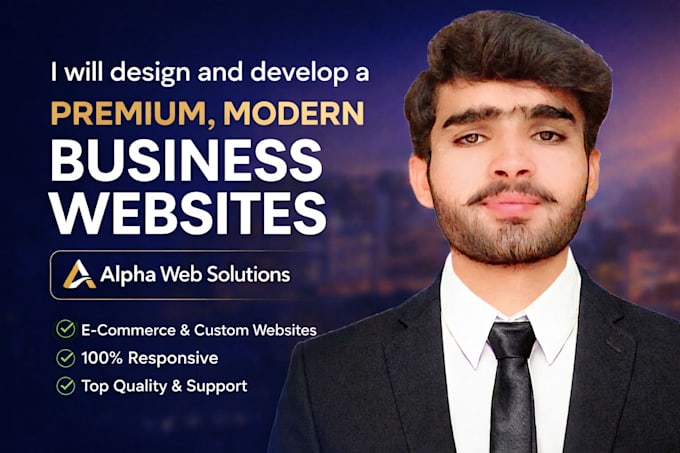 design and develop a premium modern high converting business website
