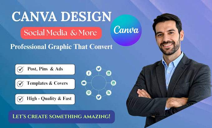 be your professional canva expert for any design