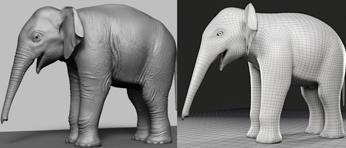 create realistic cgi animal and creature models for vfx and tvcs