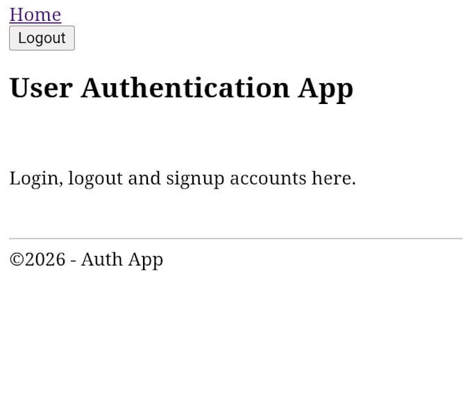 build django user authentication system for your website