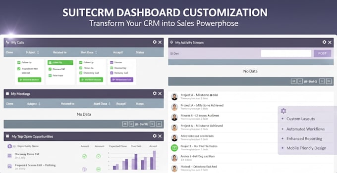 customize suitecrm modules, logic hooks, and automate workflows