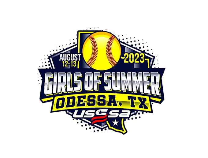 create professional and specially softball logo design