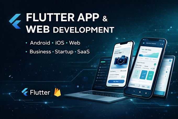 Develop a professional flutter mobile app and responsive web ...