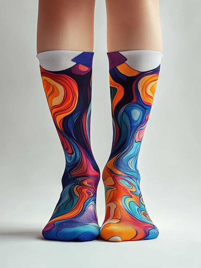 make a custom and pattern socks design