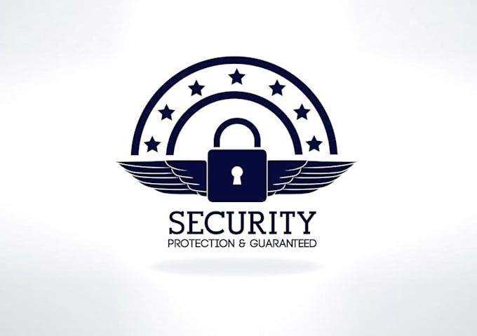 make security brand eye protection cyber shield logo design