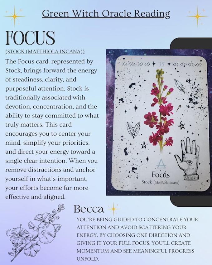 give you a 3 card green witch oracle card reading