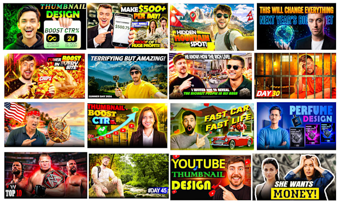 design a professional youtube thumbnail to boost CTR