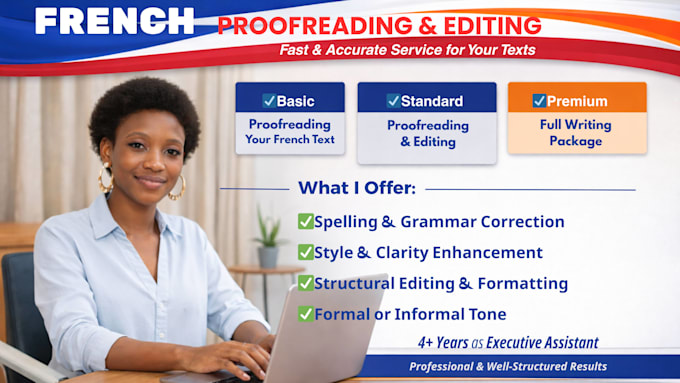 write and edit documents in french