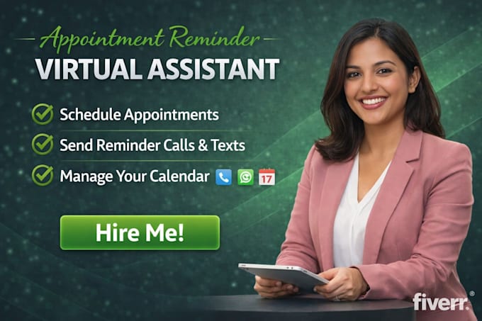 be your personal appointment reminder virtual assistant
