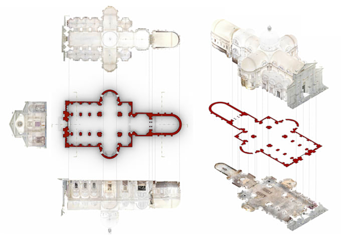create professional 2d drawings and 3d models from point clouds