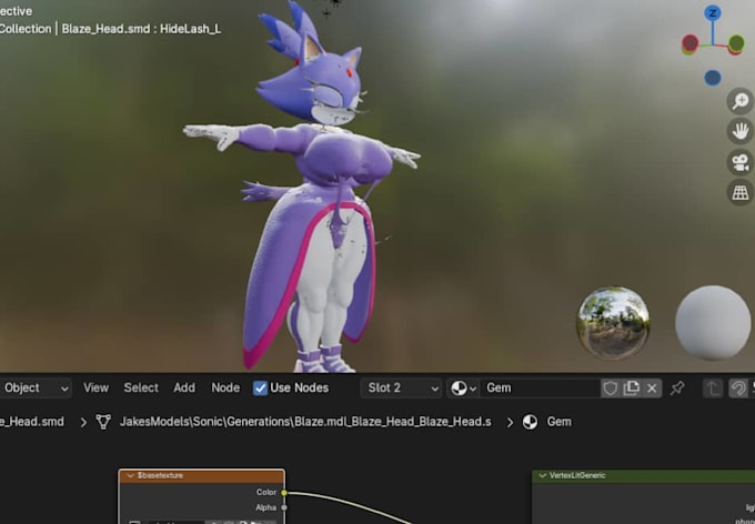 make a 3d character model for games or film