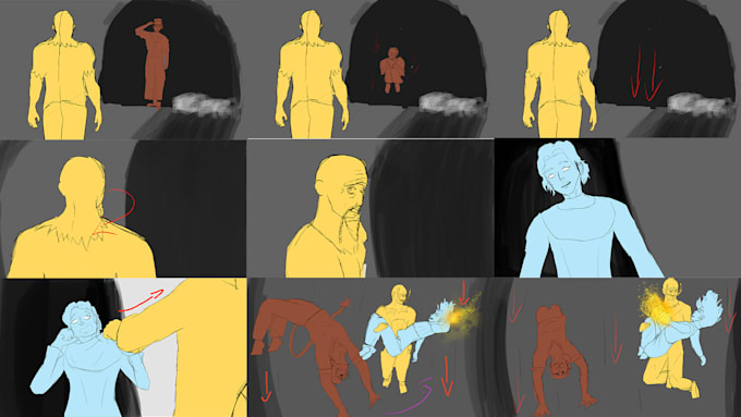 make storyboard for animation, movies etc