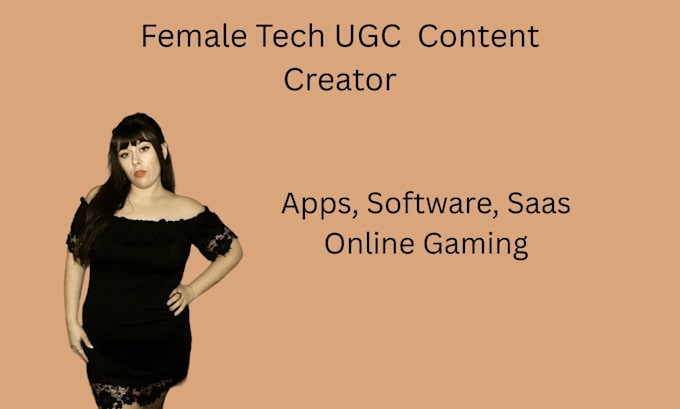 be your female tech ugc content creator