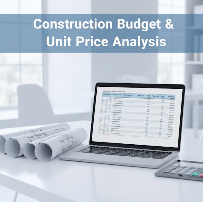 prepare construction cost spreadsheets and budgets in excel