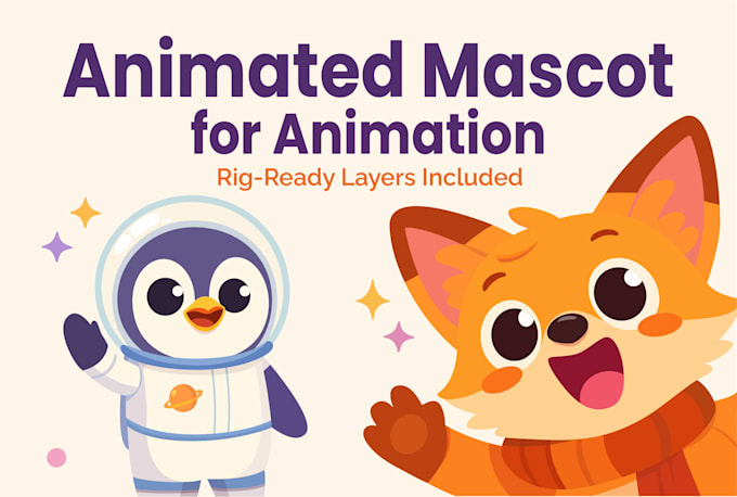 create an animation ready vector character illustration