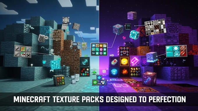 design professional minecraft texture packs for your server