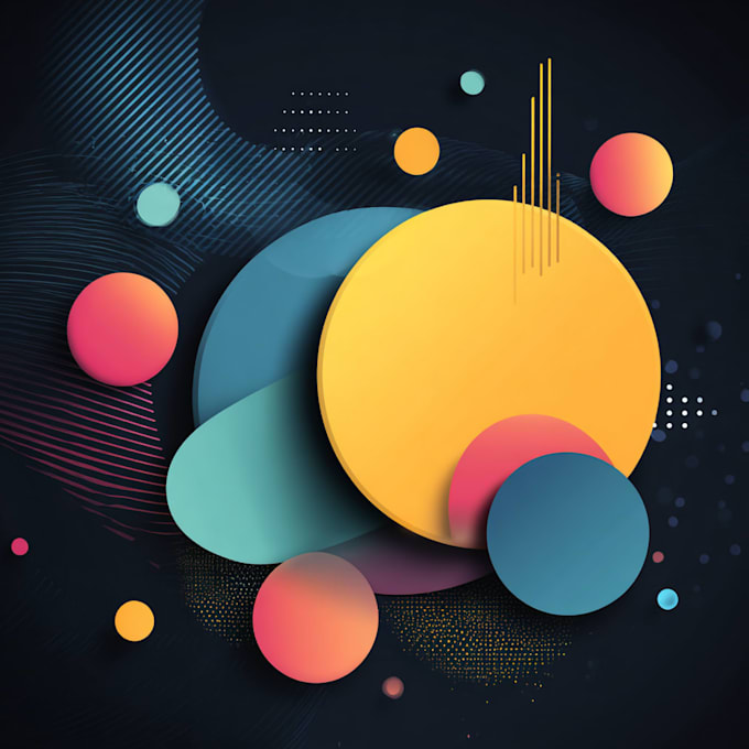 draw abstract murals illustrations design