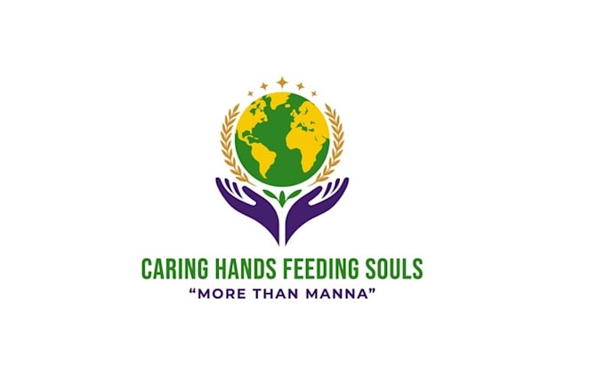 design unique caring hands logo