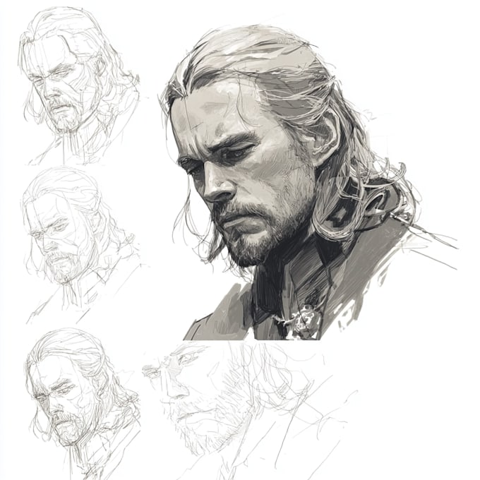 draw a fantasy character portrait for you