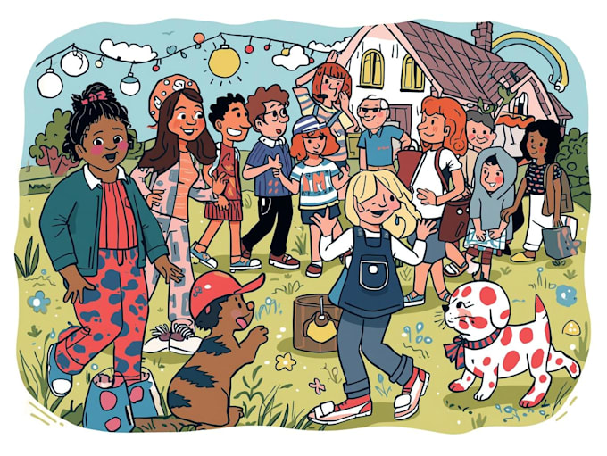 draw children book illustration