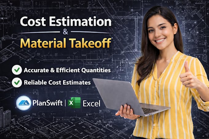 do material take off, quantity take off and cost estimation