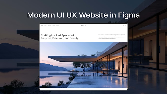 design modern UI UX website in figma with user centered design