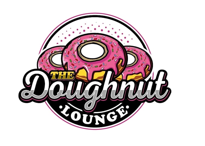 create attractive and imagination doughnut logo design