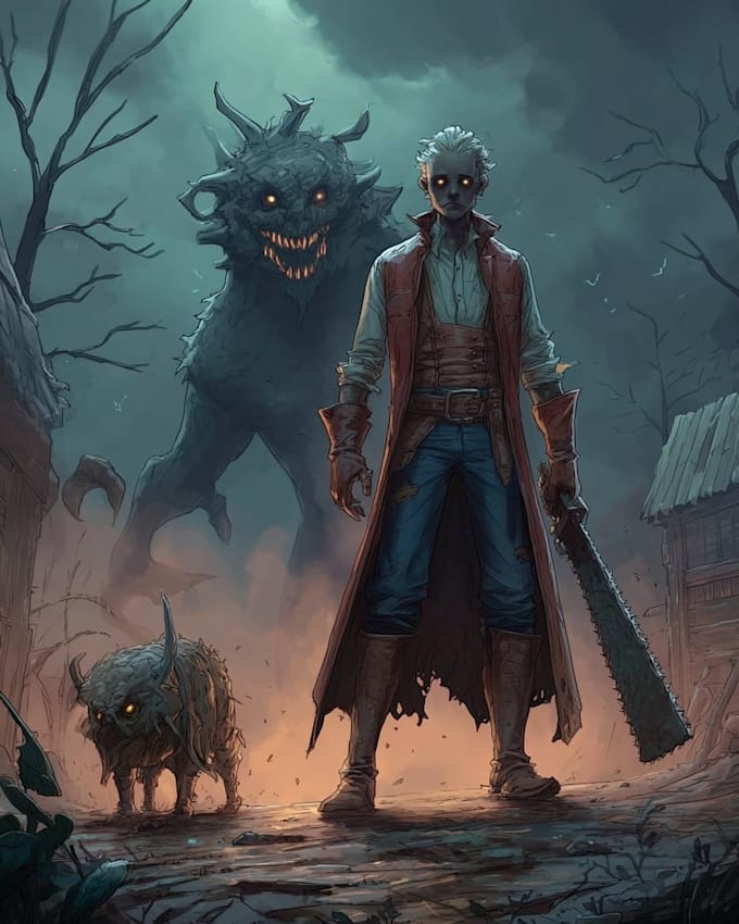 Design original fantasy horror characters with haunting by Khalaniejia ...