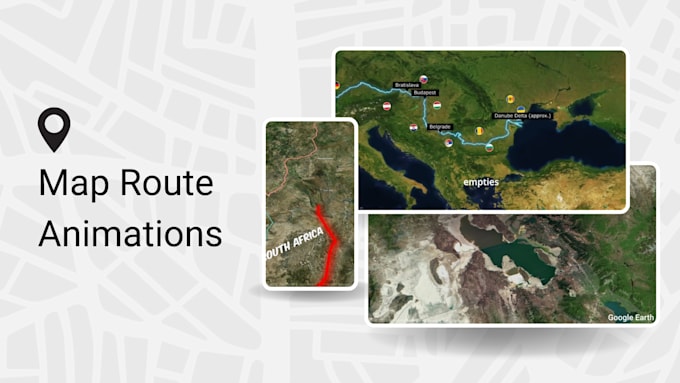 create a simple animated map for your video content