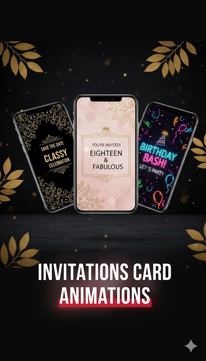 Design animated invitation cards wedding invitation videos by Sharmag ...