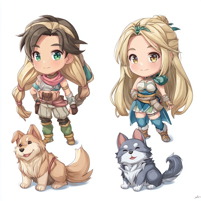 draw cute chibi character for any purposes