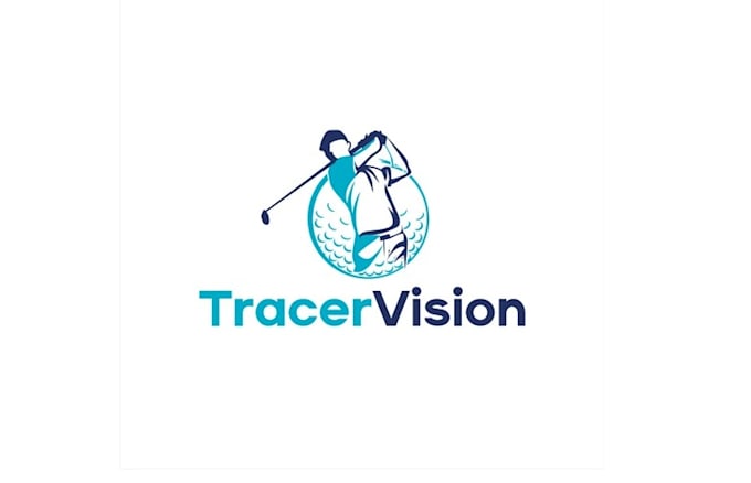 design golf app tracer tracks ball logo